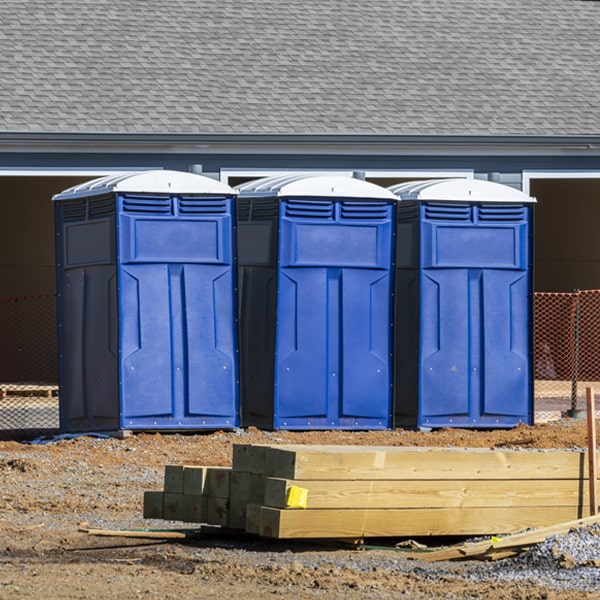 what is the maximum capacity for a single portable restroom in Celeryville OH